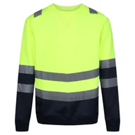 Bluzy męskie - Regatta Professional Męska Bluza Odblaskowa Pro HiVis Żółty, Rozmiar: L - miniaturka - grafika 1