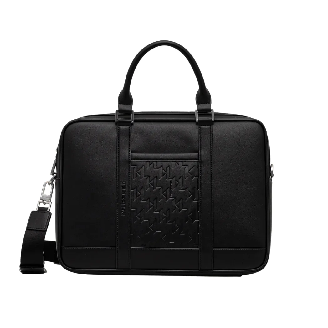 KARL LAGERFELD Czarna męska aktówka K/Traveller