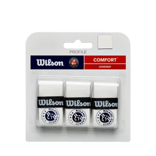 Górna owijka Wilson  Roland Garros 2024 Overgrips White/Blue - Tenis ziemny - miniaturka - grafika 1