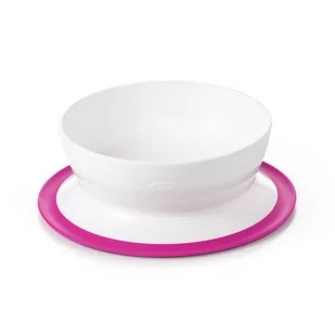 Miseczka z Silikonową Przyssawką Pink OXO - Miseczki i talerzyki dla dzieci - miniaturka - grafika 1