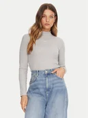 Swetry damskie - Guess Jeans Golf W5BP23 KA0H1 Szary Slim Fit - miniaturka - grafika 1