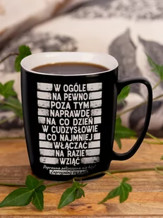 Kubek ceramiczny czarny matowy Parszywa 10 - Kubki - miniaturka - grafika 1