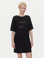 Sukienki - Emporio Armani Sukienka codzienna EW000618 AF12187 UC001 Czarny Loose Fit - miniaturka - grafika 1