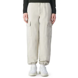 Spodnie Champion Organic Cotton Cargo Trousers 117448-ES057 - białe - Spodnie sportowe damskie - miniaturka - grafika 1