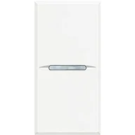 Gniazdka elektryczne - Legrand AXOLUTE Łącznik jednobiegunowy biały HD4001AN HD4001AN - miniaturka - grafika 1