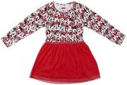 Sukienki i spódniczki dla dziewczynek - Sukienka wizytowa czerwona Myszka Minnie - miniaturka - grafika 1