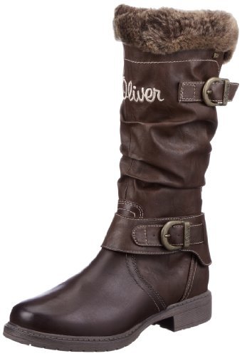 s.Oliver Casual 5-5-56444-29 dziewczęce kozaki, brązowy - Braun Mocca 304-36 EU