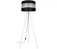Lampy stojące - Lampa podłogowa CORAL 1xE27/60W/230V biały/czarny/złoty - miniaturka - grafika 1