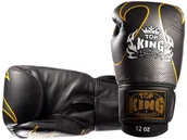 Rękawice bokserskie - Top King Rękawice Bokserskie Tkbgem-01gd Empower Creativity Black Silver - miniaturka - grafika 1