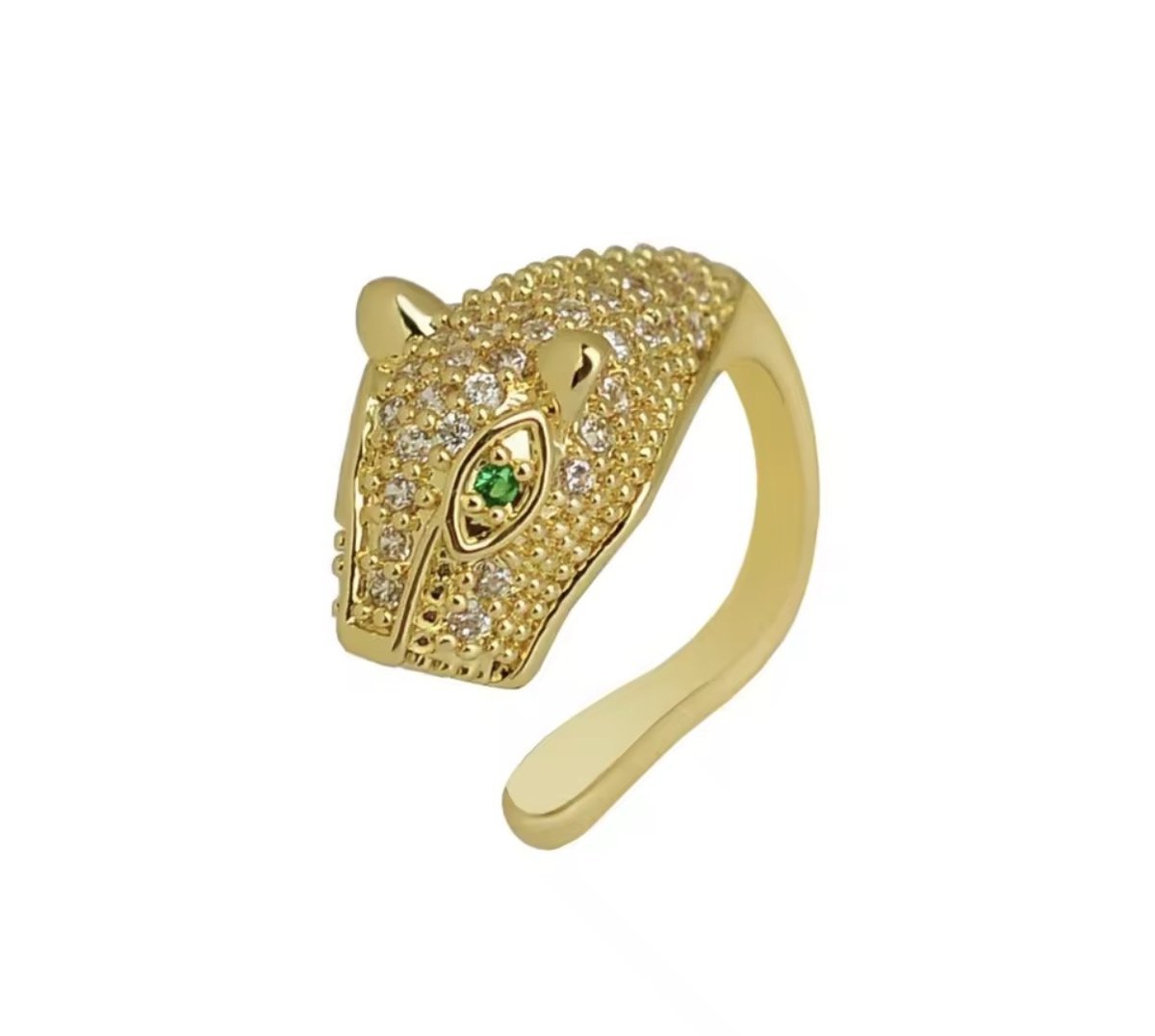 Nausznica złota Panthera Emerald
