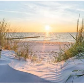 Fototapety - Fototapeta Plaża Morze Slońce Krajobraz 416x254 cm Tapeta Do Sypialni Salonu Kuchni Na Flizelinie - miniaturka - grafika 1