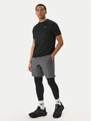 Spodnie sportowe męskie - Reebok Legginsy RK25601CCM Czarny Slim Fit - miniaturka - grafika 1