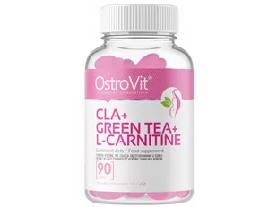 OSTROVIT Ostrovit Cla Green Tea L Carnitine 90 caps Spalacz Tłuszczu - Witaminy i minerały dla sportowców - miniaturka - grafika 1