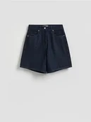 Spodenki damskie - Reserved - Jeansowe bermudy - granatowy - miniaturka - grafika 1