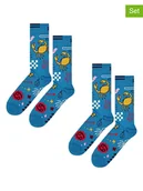 Skarpetki męskie - Happy Socks Skarpety (2 pary) w kolorze niebieskim - miniaturka - grafika 1
