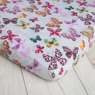 Prześcieradła dla dzieci - Prześcieradło z gumką do kojca100X100 bawełna100% - miniaturka - grafika 1