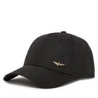 Czapki męskie - Czapka z daszkiem Aeronautica Militare 251HA1122CT2848 Czarny - miniaturka - grafika 1