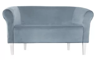 Sofa Milo BL06 szary błękit nogi 20 białe - Sofy i kanapy - miniaturka - grafika 1