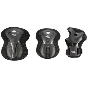 H8334 CZARNE ROZM. L ZESTAW OCHRANIACZY NILS EXTREME - Ochraniacze - miniaturka - grafika 1