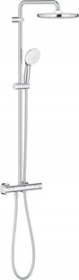 Zestaw prysznicowy Grohe Grohe system prysznicowy z termostatem do montażu ściennego Tempesta System chrom 26670001 - Zestawy prysznicowe - miniaturka - grafika 1