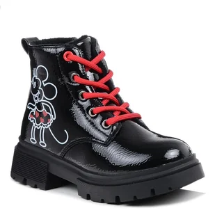 Buty zimowe ocieplane dziewczęce Wojtyłko 26096 czarne lakierowane botki-26 - Buty dla dziewczynek Buty zimowe ocieplane dziewczęce Wojtyłko 26096 czarne lakierowane botki-26 - Buty dla dziewczynek - miniaturka - grafika 1