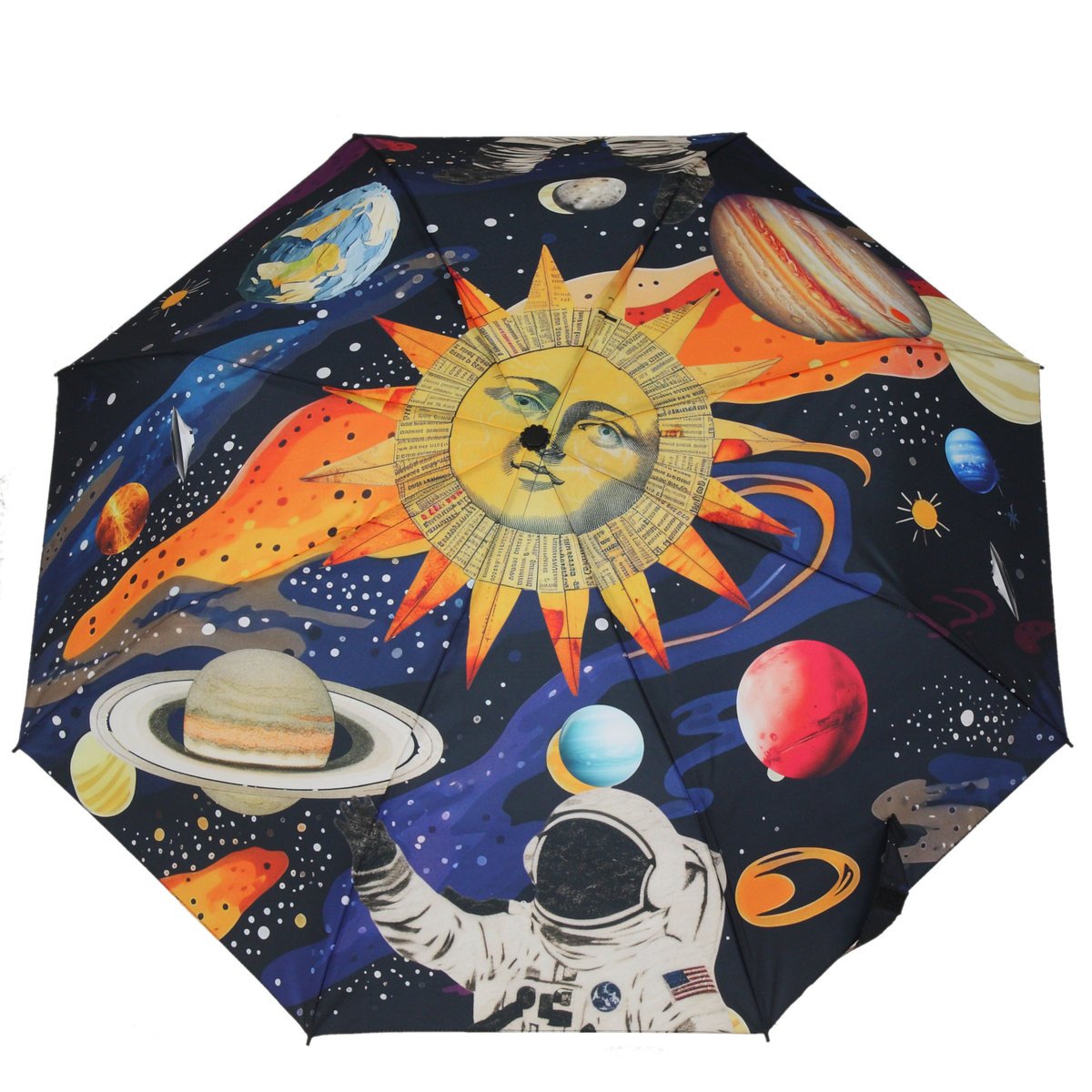 PARASOL MANUALNY z nadrukiem cyfrowym Układ Słoneczny Filtr UV 50+