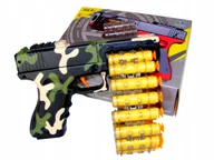 Zabawki militarne - BEZPIECZNY PISTOLET NA STRZAŁKI PIANKOWE PISTOLETY STRZELANIE GLOCK - miniaturka - grafika 1