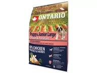 Sucha karma dla psów - ONTARIO dog JUNIOR LARGE chicken - 12kg - miniaturka - grafika 1