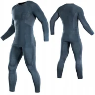 Pozostała odzież narciarska - M-TAC, BIELIZNA TERMOAKTYWNA, TERMICZNA, ACTIVE LEVEL I, DARK GREY 2XL - miniaturka - grafika 1