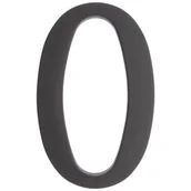 Akcesoria do drzwi - Cyfra plastikowa "0" czarna 180 mm - miniaturka - grafika 1
