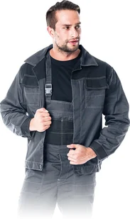 BLUZA OCHRONNA REIS MMB; SZARO-CZARNY (XXL) - Odzież robocza - miniaturka - grafika 1