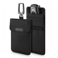 Etui i futerały do telefonów - Etui Braders Klatka Faradaya Spigen Pouch Keyless RFID Signal Blocker Black - miniaturka - grafika 1