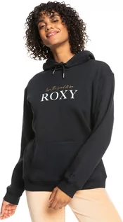 Bluzy damskie - bluza damska ROXY SURF STOKED HOOD BRUSHED Anthracite - KVJ0 - grafika 1