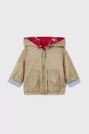 Kurtki i płaszcze dla chłopców - Mayoral Newborn kurtka dwustronna niemowlęca kolor beżowy - miniaturka - grafika 1
