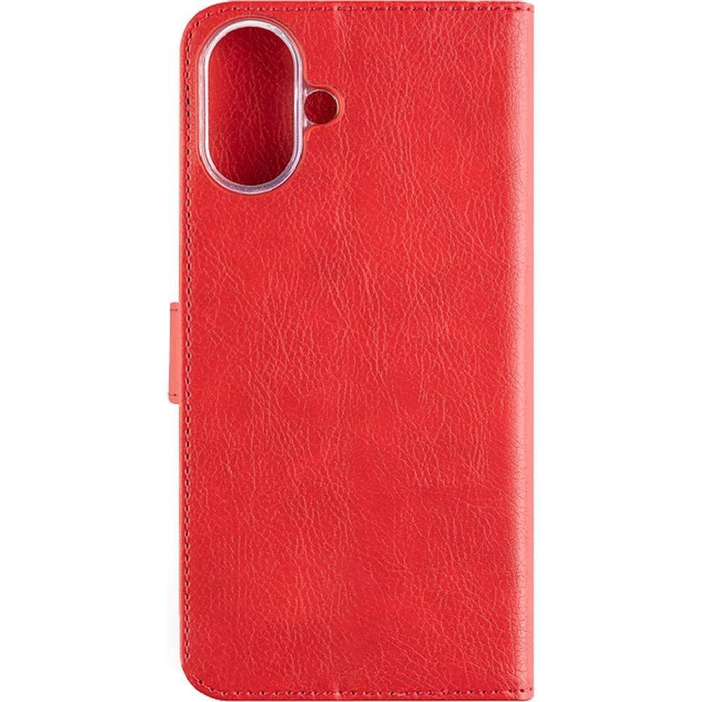 Etui na telefon iPhone 16, Fixed Book Case Opus, czerwone