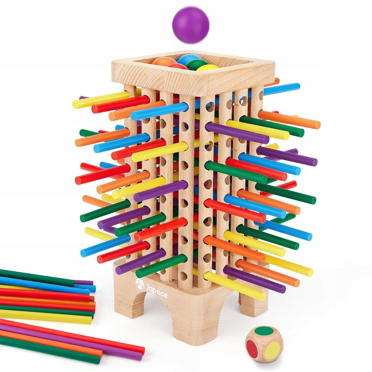 JAPACE Montessori Drewniana Gra Edukacyjna Matematyka Dla Dzieci 3-6 Lat