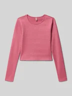 Koszulki dla dziewczynek - Bluzka z długim rękawem o kroju slim fit z mieszanki bawełny model ‘TRINNY’ - miniaturka - grafika 1