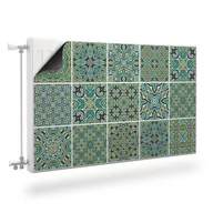 Dekoracje domu - Mata MAGNETYCZNA Na Kaloryfer Zielona Mozaika Marokańska 100cm x 60cm - miniaturka - grafika 1