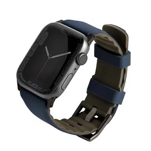 UNIQ pasek Linus Apple Watch Series 4/5/6/7/8/SE/SE2/Ultra 42/44/45mm. Airosoft Silicone niebieski/nautical blue - Akcesoria do smartwatchy - miniaturka - grafika 1