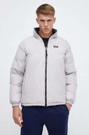 Kurtki i kamizelki sportowe męskie - Helly Hansen kurtka dwustronna YU 23 REVERSIBLE PUFFER męska kolor czarny zimowa 54060 - miniaturka - grafika 1