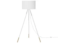 Lampy stojące - Beliani Lampa stojąca biała 157 cm TOBOL - miniaturka - grafika 1