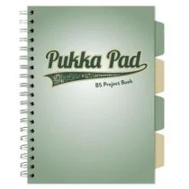 Kołozeszyt Pukka Pad B5 Project Book Sage kratka - Zeszyty szkolne - miniaturka - grafika 1