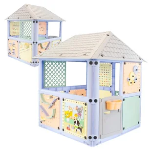 Mochtoys Domek Ogrodowy Dla Dzieci Smart House Dom Na Ogród Z Obrotowymi Ścianami I Przesuwnymi Okiennicami - Place zabaw - miniaturka - grafika 1