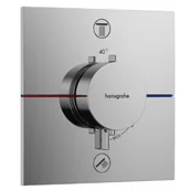 Baterie podtynkowe - HANSGROHE 15578000 ShowerSelect Comfort E Bateria termostatyczna, podtynkowa do 2 odbiorników ze zintegrowanym systemem zabezpieczającym zgodnie z EN 1717 Chrom - miniaturka - grafika 1