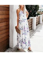 Sukienki - LA Angels Sukienka w kolorze niebiesko-fioletowo-białym - miniaturka - grafika 1