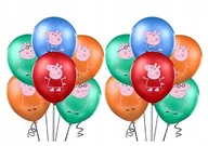 Balony i akcesoria - Balony z Nadrukiem - ŚWINKA PEPPA - 12szt - miniaturka - grafika 1