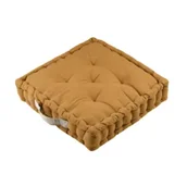 Poduszki dekoracyjne - Stof Poduszka podłogowa Duo 45x45 miodowa - miniaturka - grafika 1