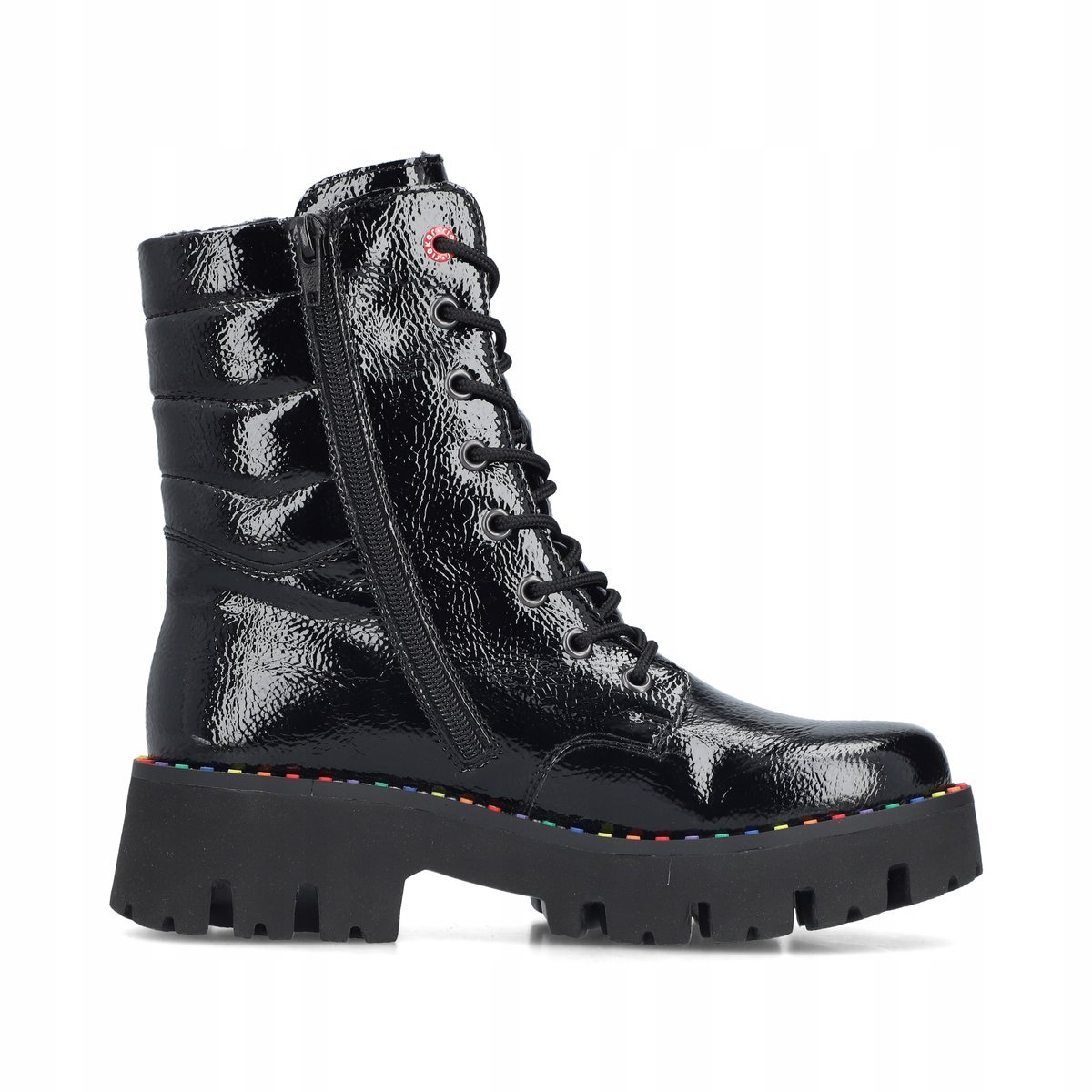 RIEKER ANTISTRESS BOTKI TRZEWIKI DAMSKIE LAKIEROWANE Y3330-0 r. 36