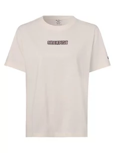 Champion - T-shirt damski, biały|beżowy - Koszulki i topy damskie - miniaturka - grafika 1