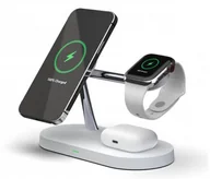 Ładowarki do telefonów - Tech-Protect Tech-Protect A12 3w1 Magnetic MagSafe Wireless Charger biały - miniaturka - grafika 1